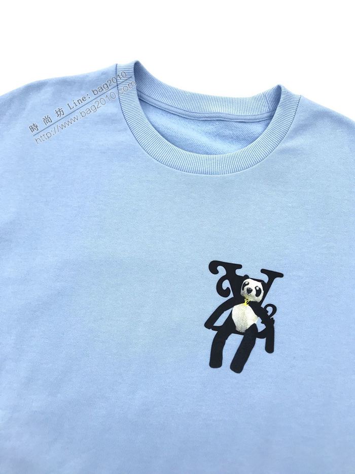 LV男裝 2020秋冬新款LV熊貓動物系列印花圓領衛衣  ydi3127
